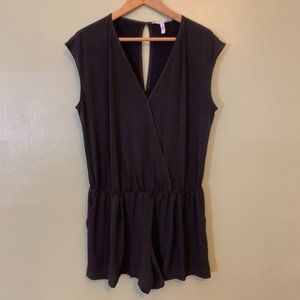 BCBGeneration Black V-neck Romper